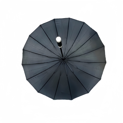 Blijf droog 25 inch grote rechte handgreep compacte golf brolly met 16 ribben super winddichte paraplu