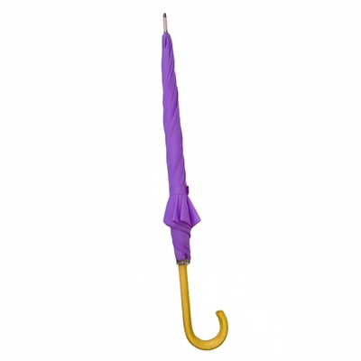 Blijf droog 23 inch rechte houten hendel paraplu brolly met 8 ribben super winddicht en licht