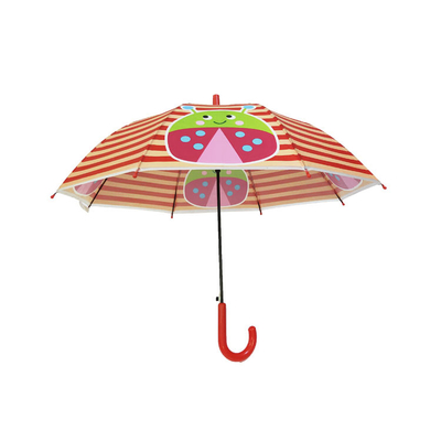 Gepersonaliseerd tekenfilmontwerp Kinderen Compact Paraplu POE Stof Insect Printing