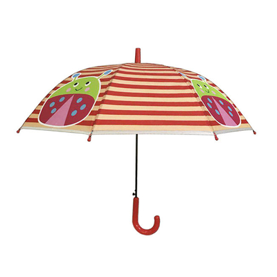 Gepersonaliseerd tekenfilmontwerp Kinderen Compact Paraplu POE Stof Insect Printing