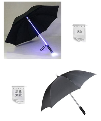 De populaire Instagram transparante schacht LED verlichte creatieve paraplu