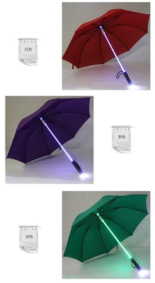 De populaire Instagram transparante schacht LED verlichte creatieve paraplu