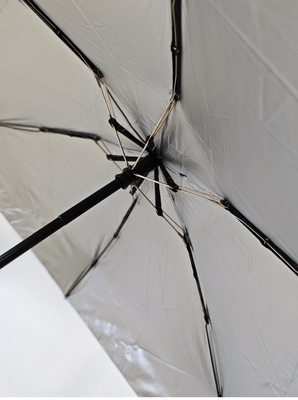 5-voudige compacte golfparaplu 19 inch UV50+ zilver gecoat