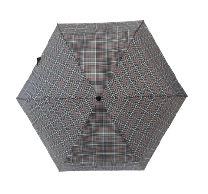 5-voudige compacte golfparaplu 19 inch winddicht waterdicht 6 panelen