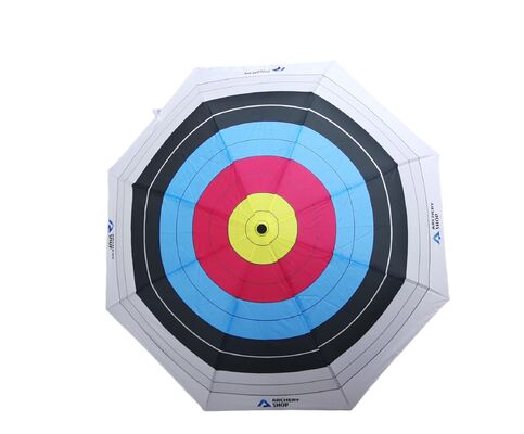 Arrow Target Opvouwbare Golfparaplu met 130cm Open Diameter Pongee Stof en Glasvezel Schacht