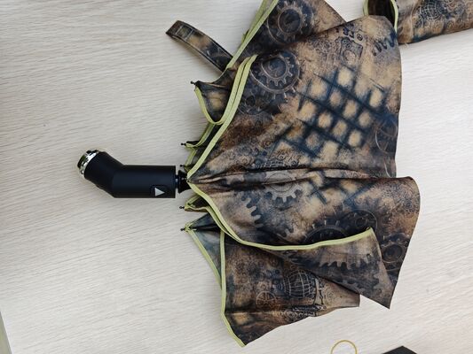 LED-verlichting Automatisch open/sluit veiligheidsparaplu met reflecterende band voor nachtzicht