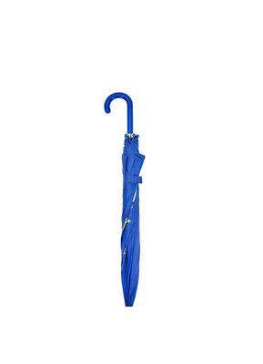 Compacte paraplu voor kinderen met plastic handvat en open diameter onder de 90 cm met aanpasbare afdrukken voor kinderen