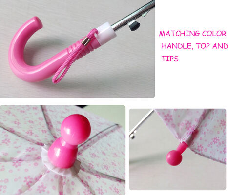 Open Diameter minder dan 90 Kinder Compacte paraplu inclusief Plastic Handvat Metalen Frame en Metalen Schacht perfect voor dagelijks gebruik