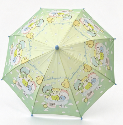 Veilige Ronde Tips Waterdichte Kinderparaplu met 8 Ribben voor Kinderen Regenbescherming