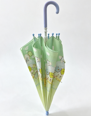 Veilige Ronde Tips Waterdichte Kinderparaplu met 8 Ribben voor Kinderen Regenbescherming