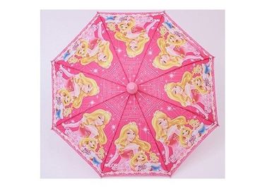 Auto Roze Paraplu 8mm Lengte 70cm van Meisjesjonge geitjes van de Metaalschacht met Plastic Kop