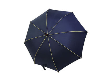 Glanst het Marineblauwe de Paraplu Houten Gebogen Handvat van duurzame Mensen voor Regen Weer