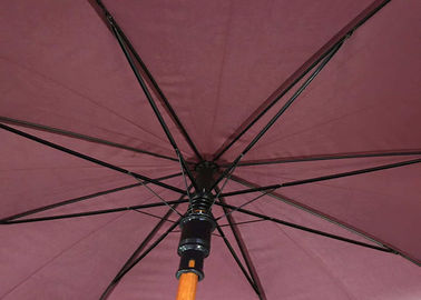 Draagbare Bruine Houten Duurzame Sterk van de Handvatparaplu extra voor Zware Winden