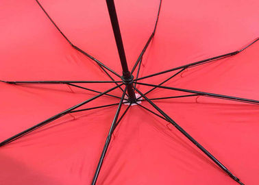 Rode Wind Vouwbare Paraplu 27 Duim Sterke Stevig voor Winderig Weer