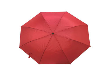 Rode Wind Vouwbare Paraplu 27 Duim Sterke Stevig voor Winderig Weer