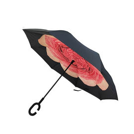 Het vouwen van Omgekeerde Omgekeerde Omgekeerde Paraplu voor Auto Omgekeerd Vrij Handvat