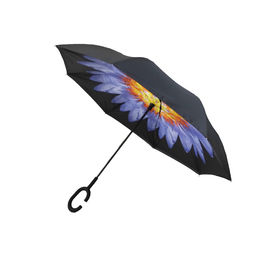 Hand Dichte Omgekeerde Dubbele Laag Omgekeerde Paraplu, de Omgekeerde Paraplu van C Handvat