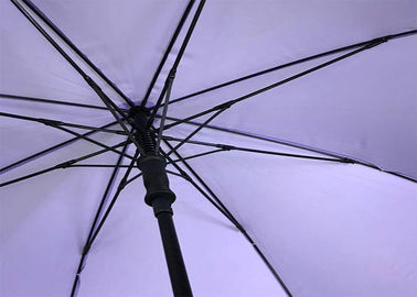 De automatische Lange Paraplu van het Schacht Purpere Golf, Windgolfparaplu's 27 Duim 8 Pannels
