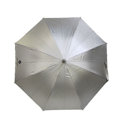 Plastic de Pongézijdedouane Logo Golf Umbrellas van de Handvatpolyester