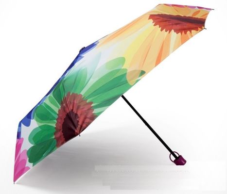 Rubberhandvatpongézijde 21 van de Vouwbare Reisduim Paraplu met Zak