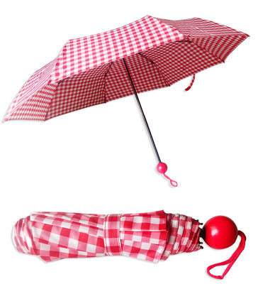 De drievoudige Vouwende Vouwbare Paraplu van Metaalribben voor Mensen