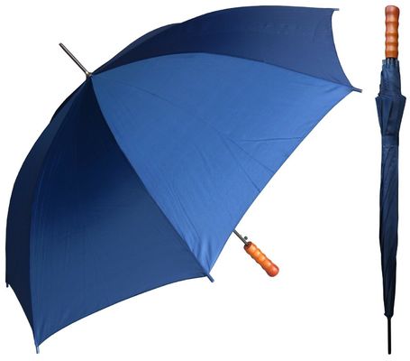 De weerbestendige Paraplu van de 23 Duim Automatische Stok met j-Vormhandvat