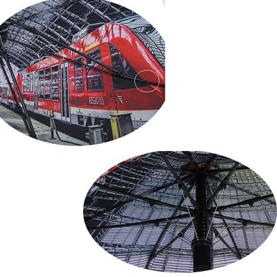 Trein die Windparaplu 27 drukt van het 8 Ribben Compacte Golf " *8K