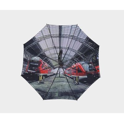 Trein die Windparaplu 27 drukt van het 8 Ribben Compacte Golf " *8K