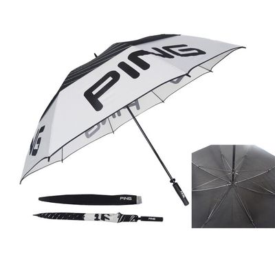 Wind het Golfparaplu's van de twee Lagenpolyester 27 Duim