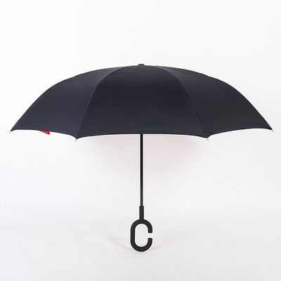 Dubbele Goedgekeurde de Pongézijdestof BSCI van de Laagomgekeerde Omgekeerde Paraplu