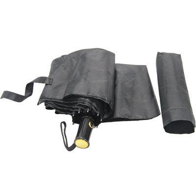 8mm Metaalschacht 3 het Vouwen Wind Automatische Open Dicht van de Paraplu Zwarte Kleur