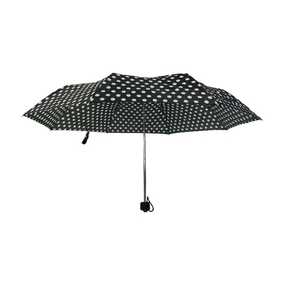 Hand Open 190T-Polyester Wind Vouwende Paraplu voor Vrouwen