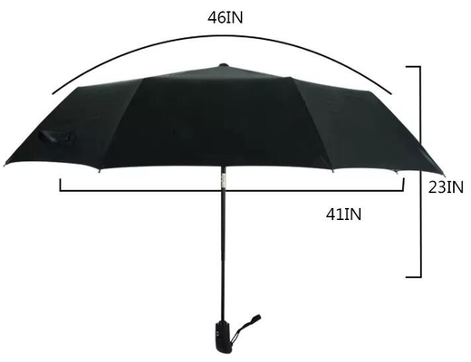BV 3 het Vouwen Volledige Kleurendruk binnen Pongézijde Automatische Compacte Paraplu