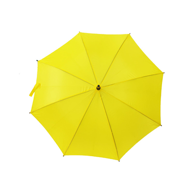 Houten Handvat Auto Open Wind Rechte Paraplu met Glasvezelschacht