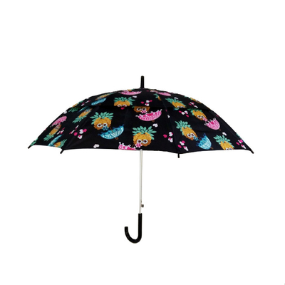19 Inchx8k-Pongézijde190t Jonge geitjes die Paraplu met Plastic j-Handvat vouwen