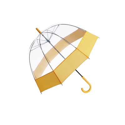De transparante Druk van pvc Apollo Umbrella With Custom Logo van de Koepelvorm Automatische