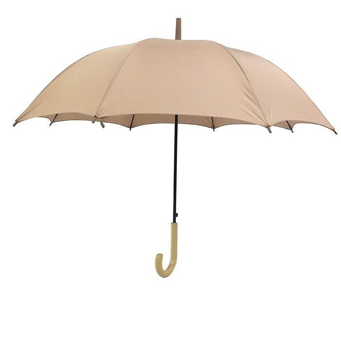 Plain Color Long Umbrella Auto Open Umbrella Long Design Gesloten Lengte 92cm