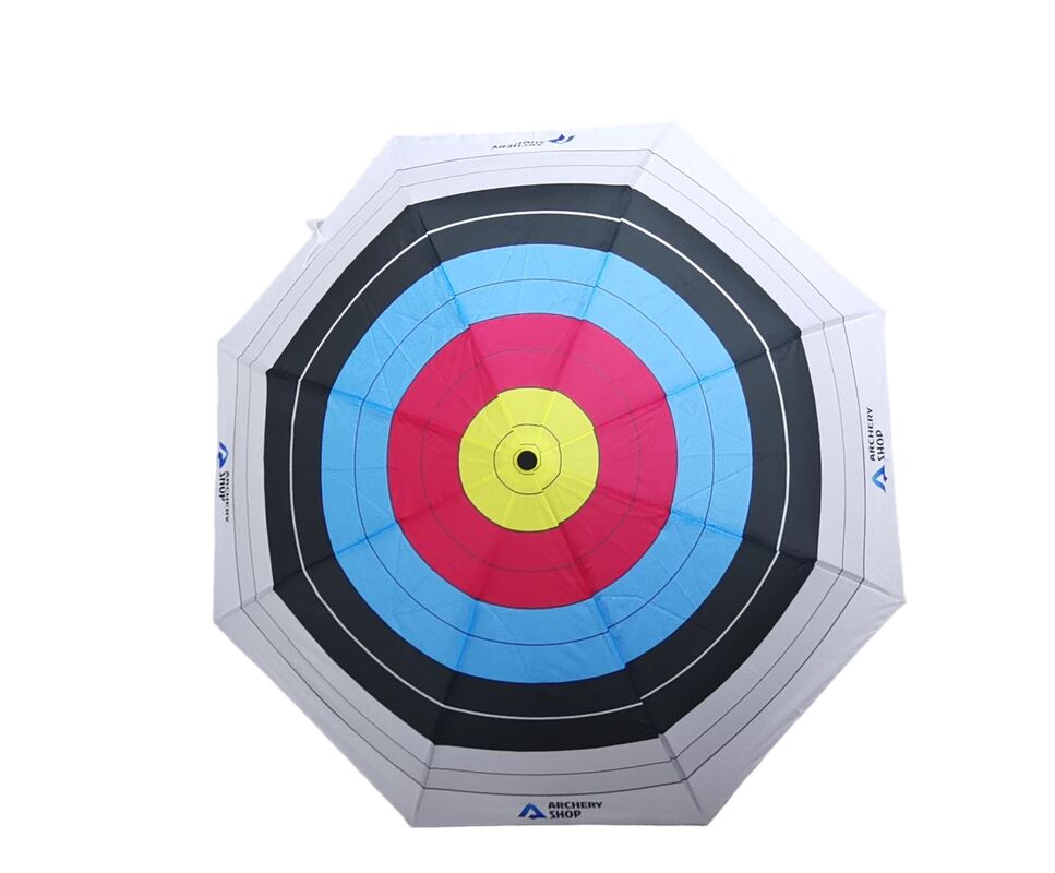 Arrow Target Opvouwbare Golfparaplu met 130cm Open Diameter Pongee Stof en Glasvezel Schacht