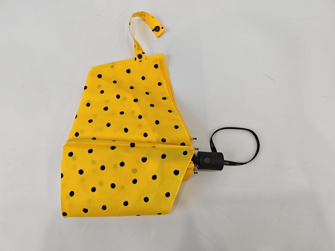 105 cm open diameter Automatische reisparaplu met rubber coating handvat en 26 cm gevouwen lengte voor gemakkelijke draagbaarheid